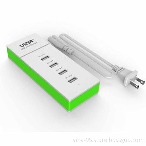New product 4-port USB mobile phone charger for iPhone, iPad, Samsung, tablet and Android smartphone